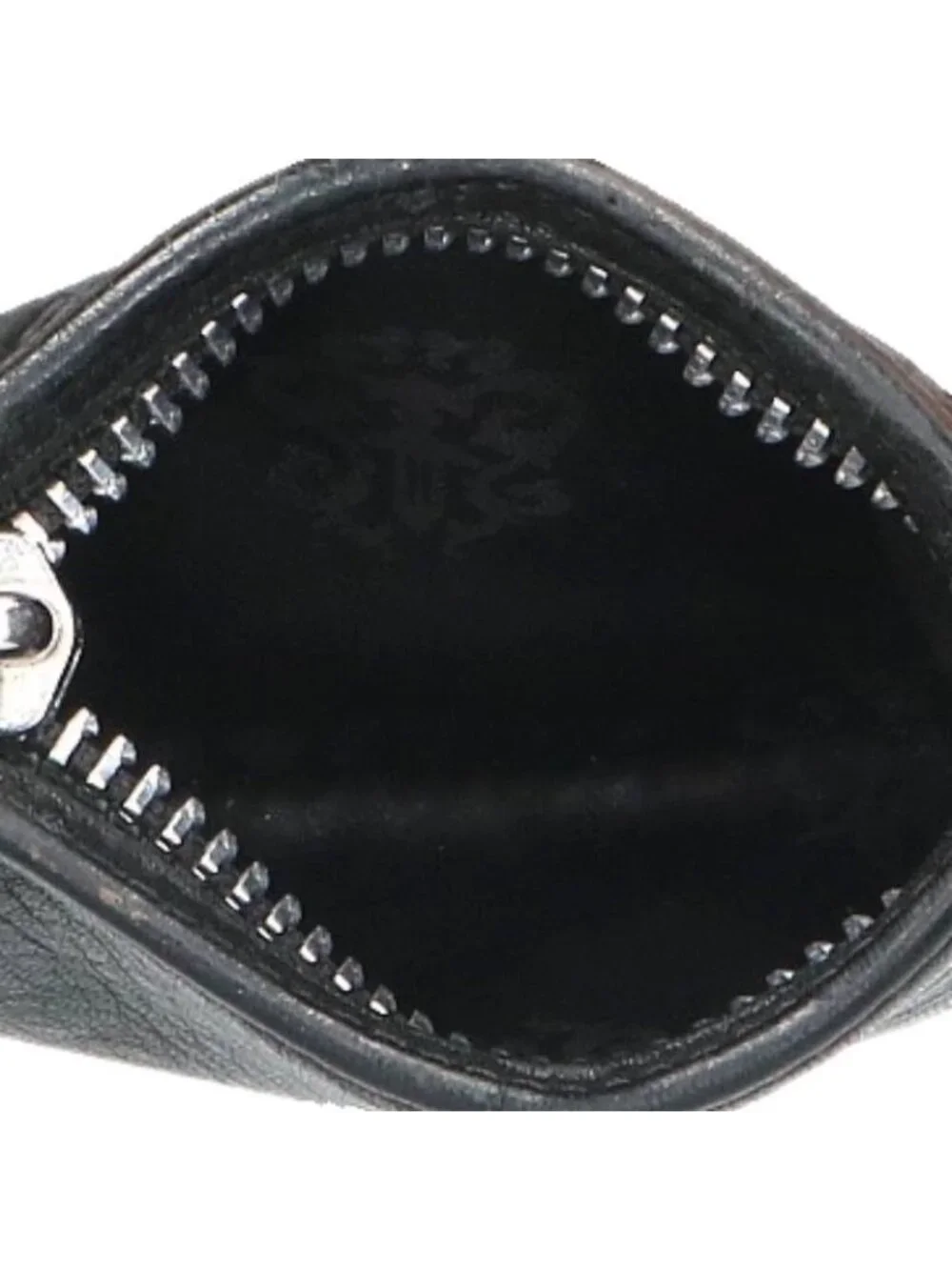 Chrome Hearts Zpr Chng 3 4 Change Purse Leather Coin Case